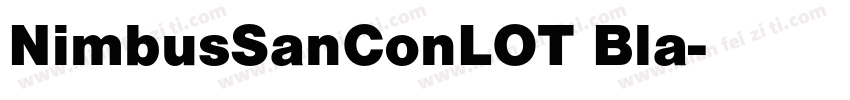 NimbusSanConLOT Bla字体转换